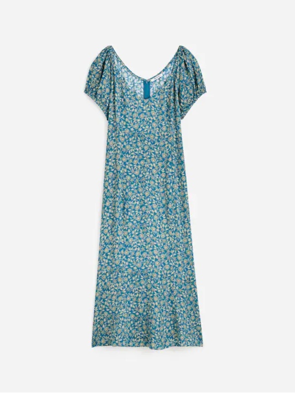 Madewell Cap-Sleeve Midi Dress in Floral, M